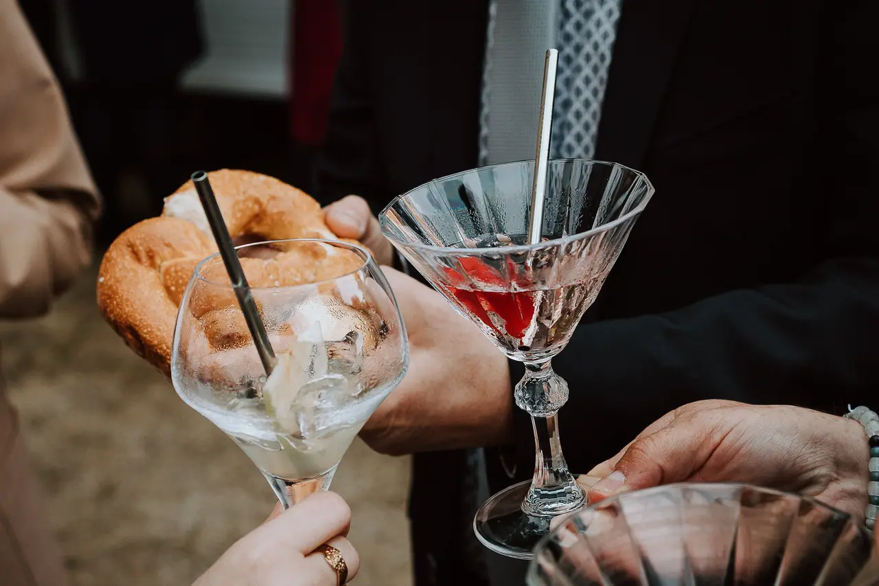 Zoom sur des cocktails colorés